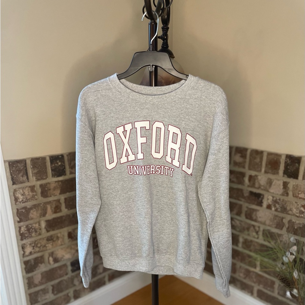 oxford university grey sweatshirt